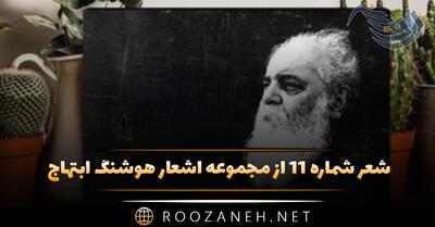 شعر شماره ۱۱ از مجموعه اشعار هوشنگ ابتهاج؛ باز شوق یوسفم دامن گرفت ...