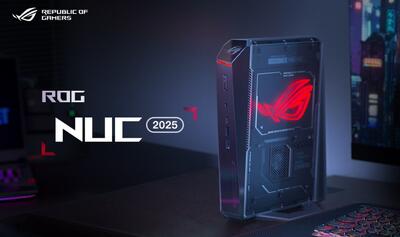 ایسوس از مینی پی‌سی قدرتمند ROG NUC 2025 پرده‌برداری کرد