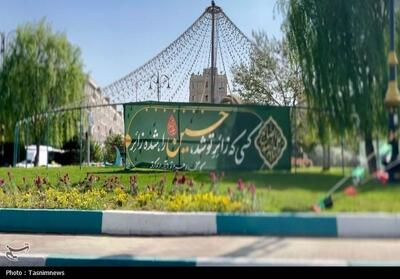 عکس/ شهر ری در سوگ حضرت عبدالعظیم حسنی(ع) سیاه‌پوش شد