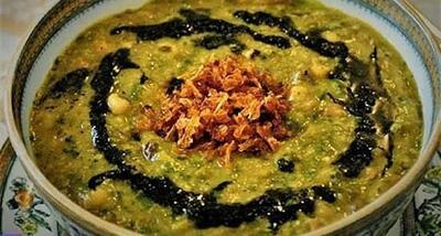 طرز تهیه آش بهاری ریواس
