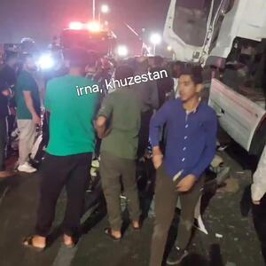 یک کشته و ۲ مصدوم در تصادف محور بندر امام + فیلم