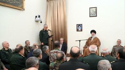 گزارش تصویری/ دیدار جمعی از فرماندهان نیروهای مسلح با رهبر معظم انقلاب