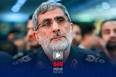 حضور سردار قاآنی در مراسم نخستین سالگرد شهادت سردار زاهدی
