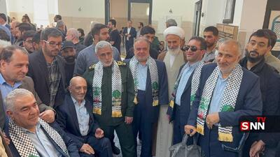 سردار قاآنی در جمع جانبازان + عکس