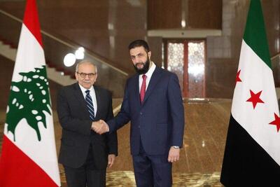 اولین دیدار جولانی و نخست‌وزیر لبنان