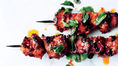 آموزش طرز تهیه جوجه کباب زرشکی مجلسی و خوشمزه با طعم متفاوت و رنگ جذاب