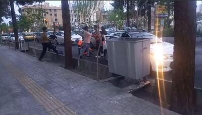 تصاویر تلخ از ضرب و جرح پاکبان شهرداری سمنان + ویدئو | ضارب دستگیر شد