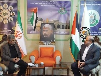 دیدار امانی با نماینده جنبش حماس