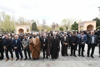 تجمع دانشگاهیان دانشگاه ارومیه در حمایت از جبهه مقاومت