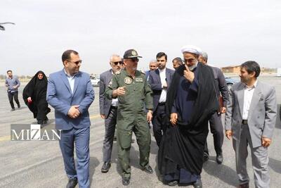 رئیس سازمان قضایی نیرو‌های مسلح کشور از پایگاه شکاری شهید نوژه بازدید کرد