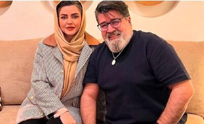 سلفی عاشقانه مهدی یغمایی و همسرش |(عکس)