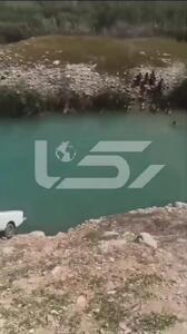 فیلم صحنه سقوط مرگبار وانت جوان خوزستانی به دره عمیق