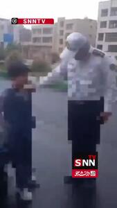 توقیف خودروی پژو به رانندگی کودک ۹ ساله!