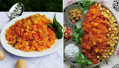 طرز تهیه گوجه پلو (دمی گوجه) با بهترین دستور/ غذای خوشمزه بدون گوشت رو اینجوری بپزید