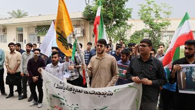 تجمع و راهپیمایی دانشگاهیان فرهنگیان استان خوزستان در محکومیت جنایات رژیم صهیونیستی+ تصاویر