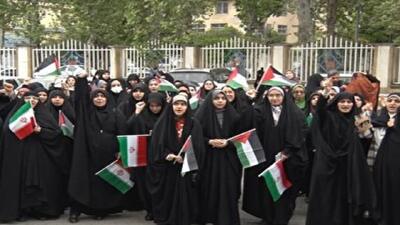 تجمع دانشگاهیان گلستان در حمایت از مردم غزه