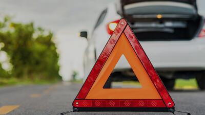 تصادف مرگبار راننده تویوتا به دلیل عدم استفاده از مثلث خطر
