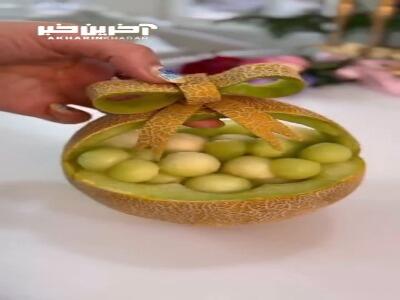 تزئین طالبی، برای روزای گرمی که میخوای از مهمونات پذیرایی کنی
