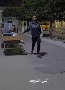 عکس/ تصویری دردناک از آواره شدن بیماران در حمله مجدد به بیمارستان معمدانی غزه