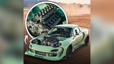 قلب تپنده پاگانی زوندا در کالبد یک مزدا RX-7؛ باورنکردنی نیست! (+عکس)