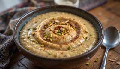 مراحل تهیه حلیم گندم بدون گوشت خوشمزه و لعابدار