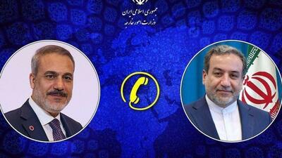 گفت وگوی تلفنی عراقچی با همتای ترکیه‌ای
