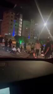 تصاویر شوکه‌کننده از تصادف زنجیره‌ای چند موتور شارژی در کیش