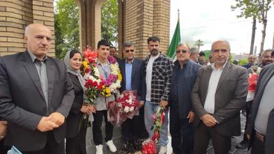 آئین استقبال از نایب قهرمان مسابقات کُشتی جهان