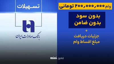 با سپرده خود وام ۲۰۰ میلیون تومانی بگیرید / با ٪۰ سود / بازپرداخت ۱۲ ماهه + بررسی مدارک لازم