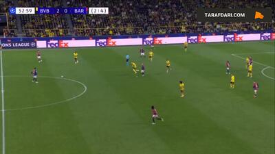 گل به خودی رامی بن سبعینی مقابل بارسلونا (دورتموند 2-1 بارسلونا) - پارس فوتبال