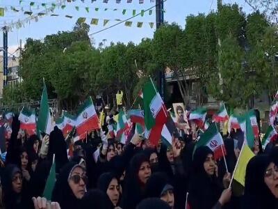 اراکی‌ها در حمایت از غزه به خیابان‌ها آمدند