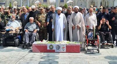 جانباز شهید ارتش در مشهد تشییع شد