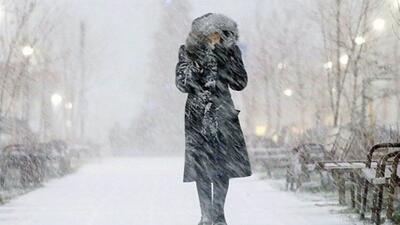 بارش شدید برف در ماهنشان استان زنجان