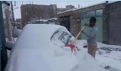 بهار به این منطقه برف 30 سانتی هدیه داد!
