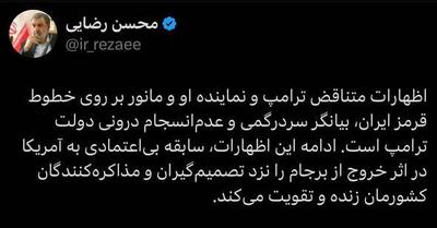 عکس/ بدبینی محسن رضایی به مذاکرات ایران و آمریکا | اقتصاد24