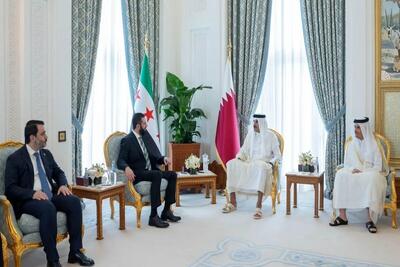 الجولانی و امیر قطر دیدار کردند