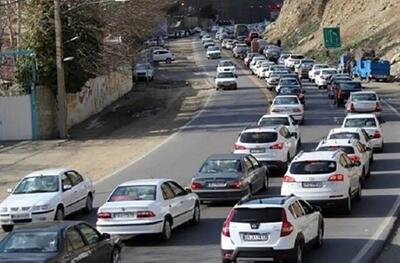 آزادراه تهران - شمال ترافیک سنگین است