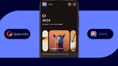 دستیار هوش مصنوعی Aria به مرورگر سبک Opera Mini اضافه شد