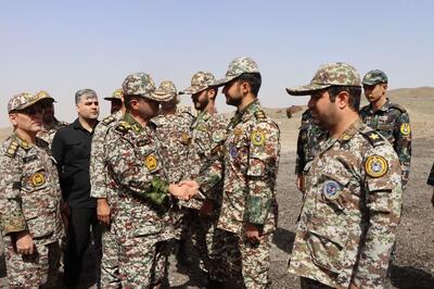 بازدیدفرمانده قرارگاه مشترک پدافندهوایی خاتم الانبیاء از گروه فردو قم