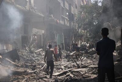 به آتش کشیدن محل‌های اسکان آوارگان فلسطینی وبمباران مناطق «امن» در غزه