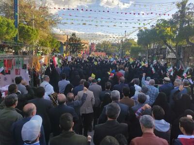 تجمع مردم شهرستان دلیجان در حمایت از مردم مظلوم غزه و فلسطین