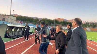 جنجال در لیگ یک؛ درگیری لفظی دین محمدی و نظرمحمدی - پارس فوتبال