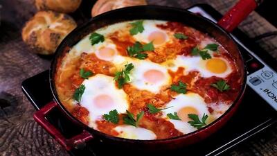 صبحانه سریع تخم‌مرغ و گوجه در ۵ دقیقه! - سبک ایده آل