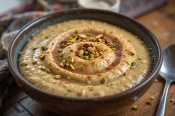 مراحل تهیه حلیم گندم بدون گوشت خوشمزه و لعابدار