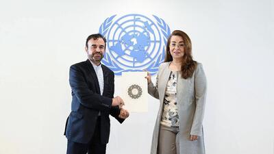 نجفی استوارنامه خود را تسلیم مدیر دفتر سازمان ملل در وین کرد