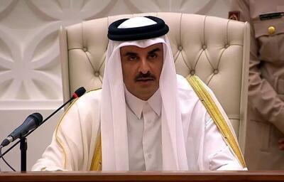دیدار امیر قطر با رئیس‌جمهور روسیه