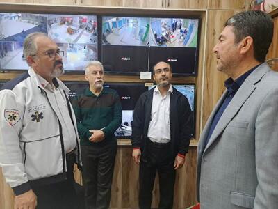 بازدید معاون پیشگیری از وقوع جرم دادگستری قزوین از مرکز ارتباطات اورژانس پیش‌بیمارستانی