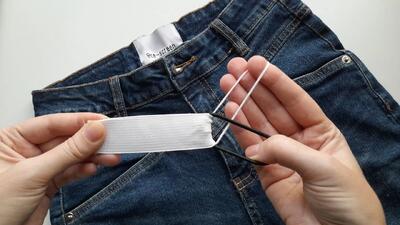 چگونه شلوار جین تنگ را از کمر گشاد کنیم ؟ ۲ روش خیاطی آسان