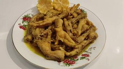 طرز تهیه خوراک پای مرغ خوشمزه و مقوی با طعمی بی نظیر / خوراک پای مرغ مخصوص ترمیم استخوان