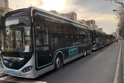 ۵۰۰ دستگاه اتوبوس‌ برقی در راه تهران